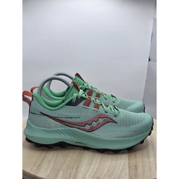 Saucony Peregrine 13 S10838-25 Womens US 7 Trail Running Sneakers Sprig Canopy - Picture 3 of 9